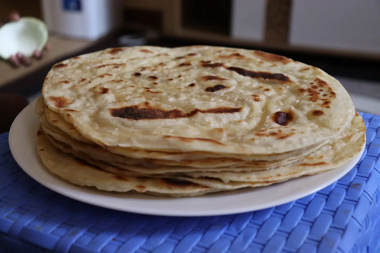 A stack of freshly made chapati
