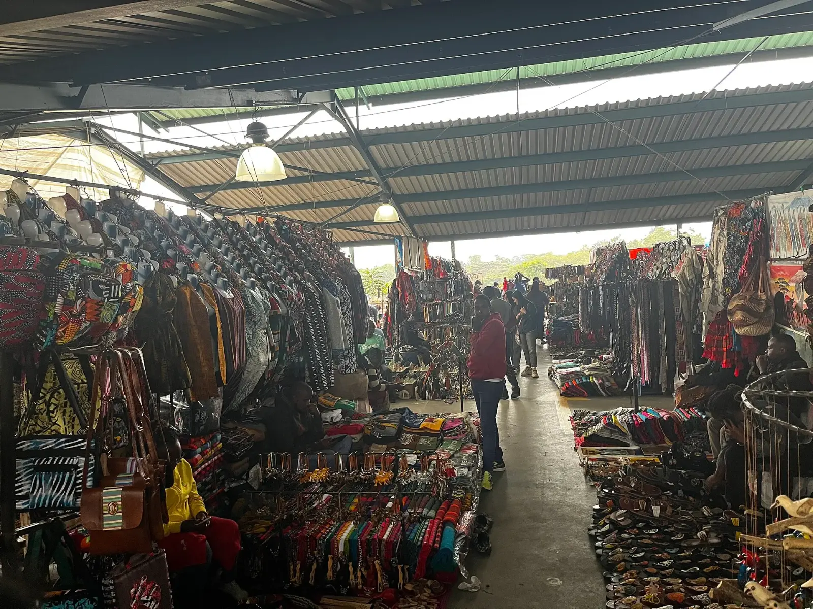 The Maasai Market on the rooftop at the Village Market
